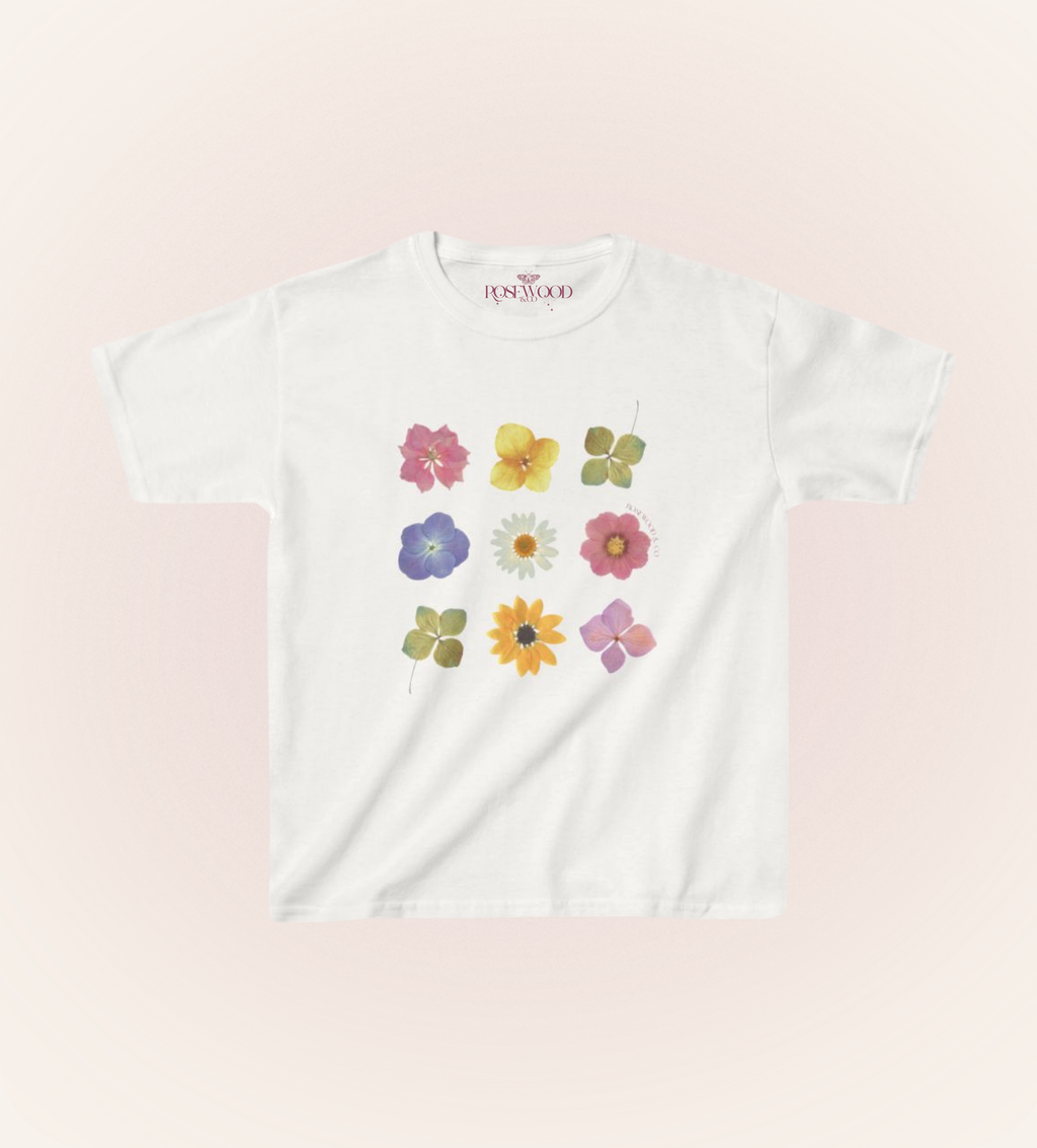 Pressed Florals Baby Tee