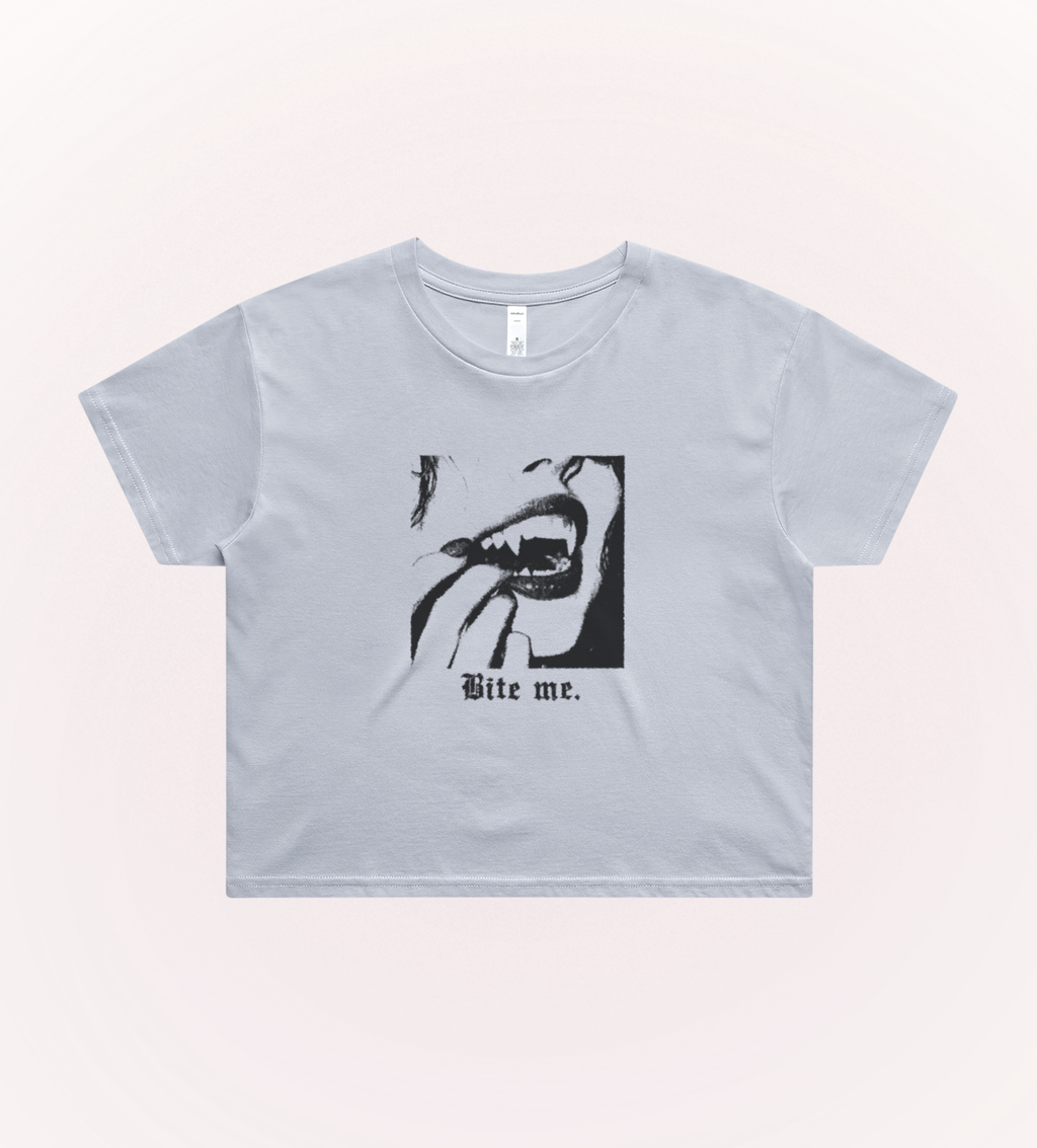 Bite Me Crop Tee
