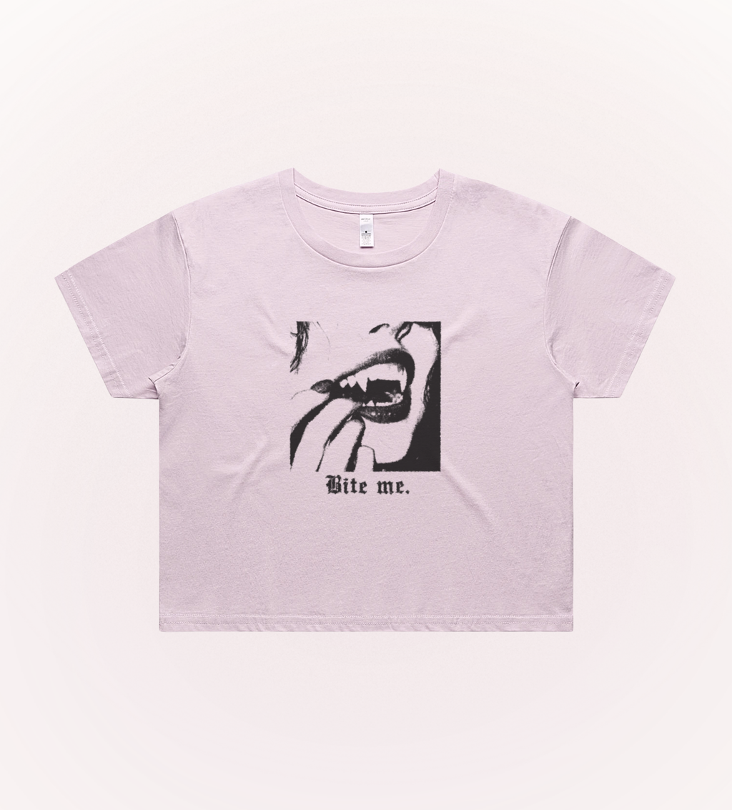 Bite Me Crop Tee