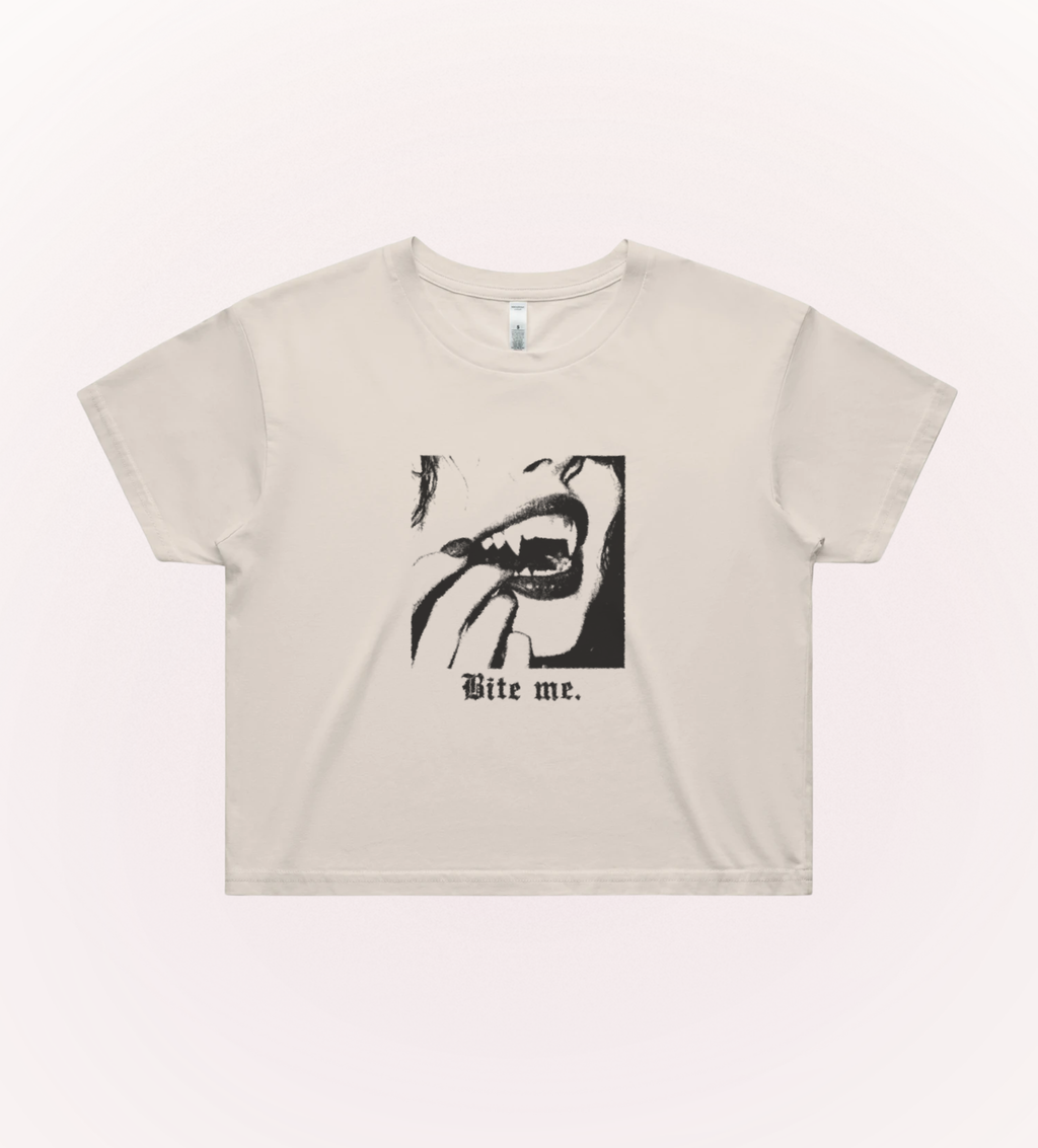 Bite Me Crop Tee