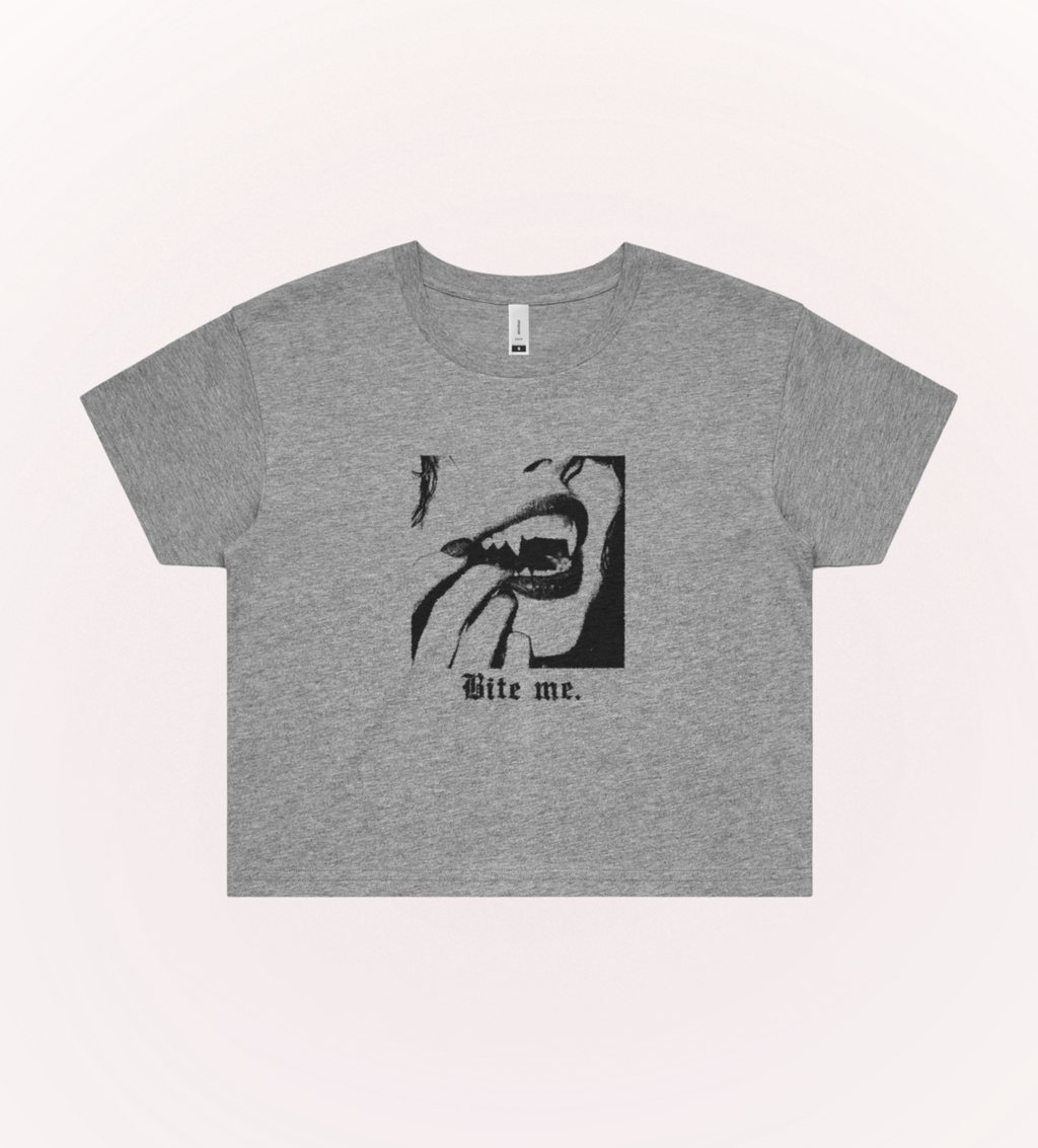 Bite Me Crop Tee