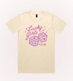 Lucky Girls Club Classic Tee – close-up | Rosewood & Co