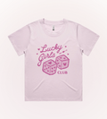 Lucky Girls Club Boxy Tee – back view | Rosewood & Co