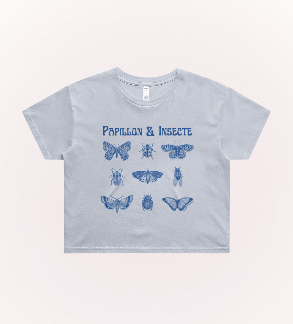 Papillon & Insecte Crop Tee – styled | Rosewood & Co