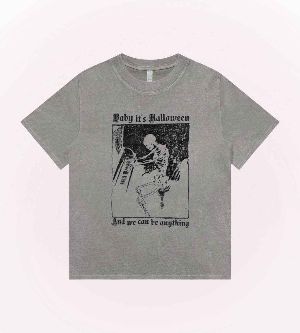 Baby It's Halloween Stonewash Tee