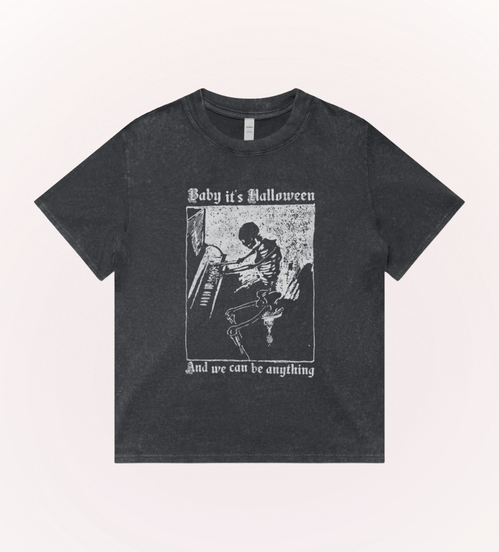 Baby It's Halloween Stonewash Tee