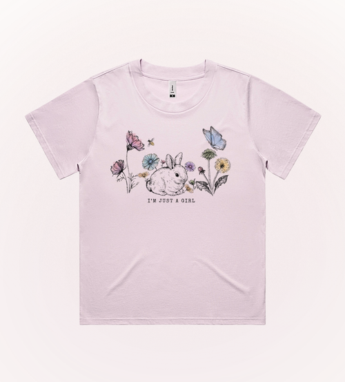 I'm Just A Girl Boxy Tee – styled | Rosewood & Co