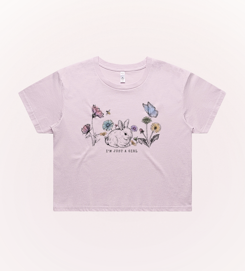 I'm Just A Girl Crop Tee – styled | Rosewood & Co