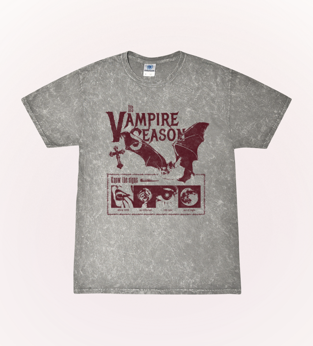 Vampire Poster Stonewash Tee