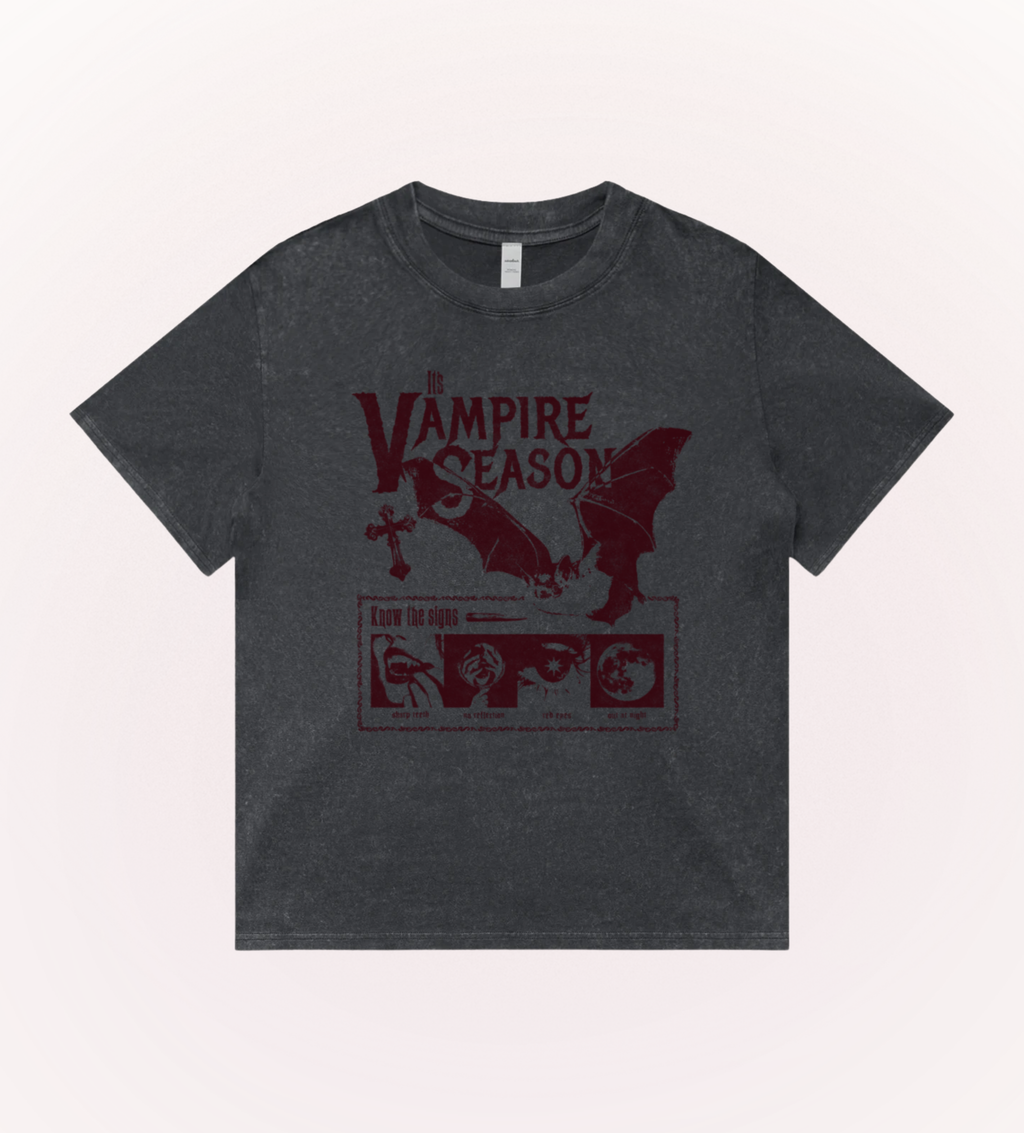 Vampire Poster Stonewash Tee